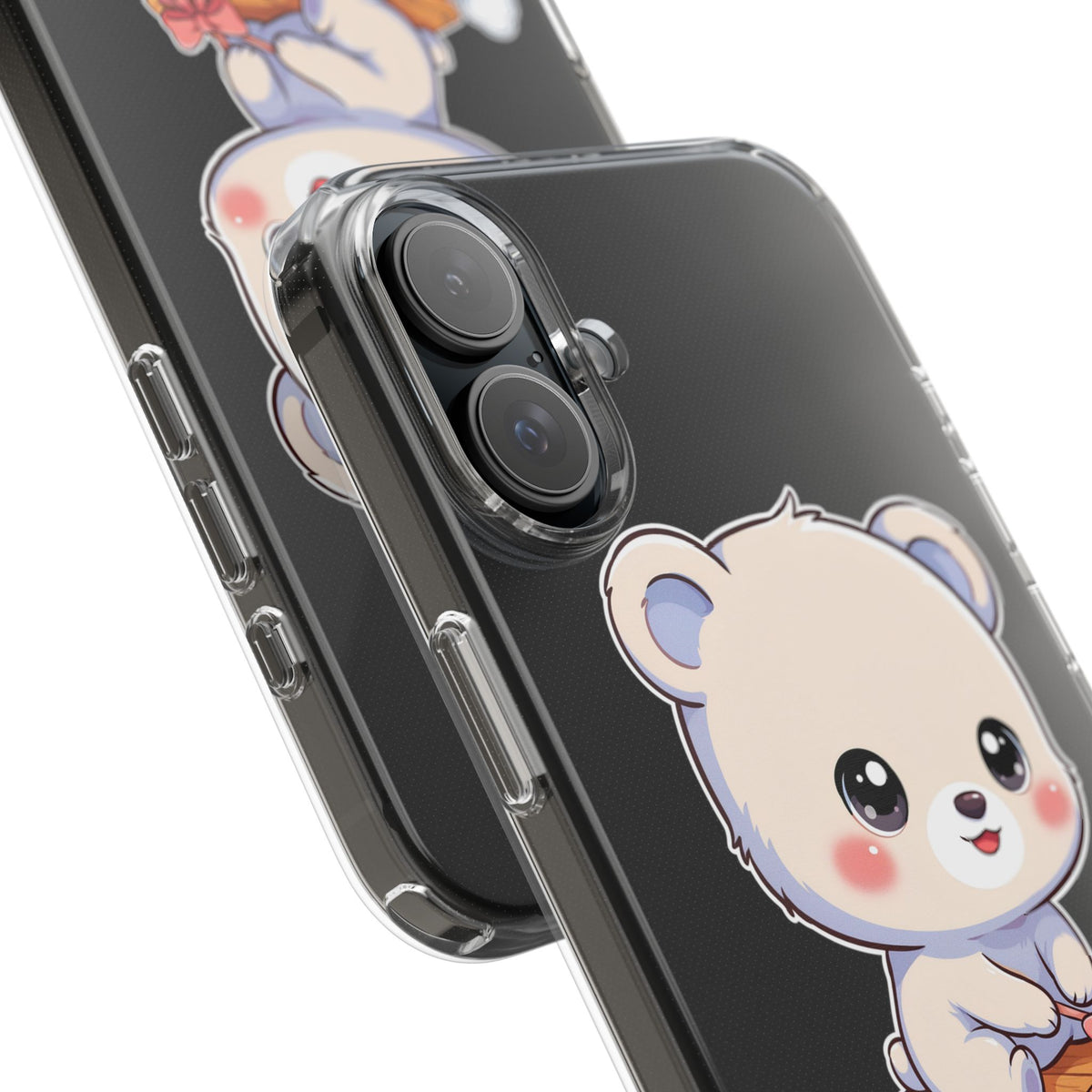 Kawaii Polar Bear Phone Case, Cute Winter Gift