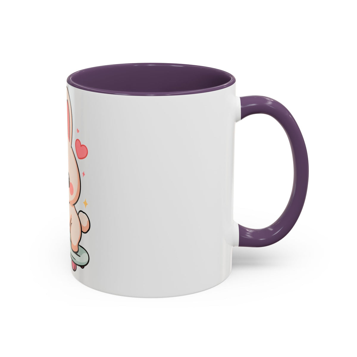Kawaii Bunny Skateboard Mug – Cute Accent Coffee Mug