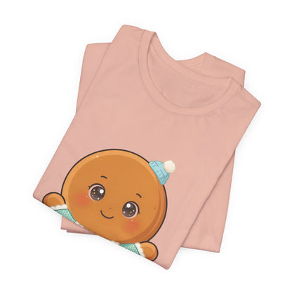 Kawaii Gingerbread Man Christmas Tee for Holiday Cheer