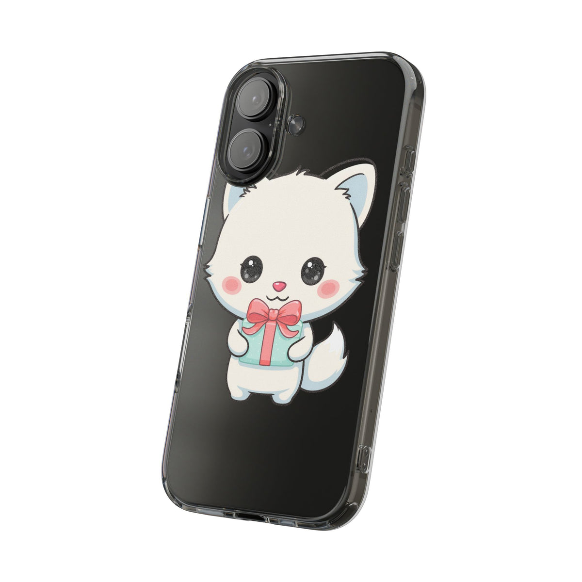 Kawaii Arctic Fox Phone Case with Gift