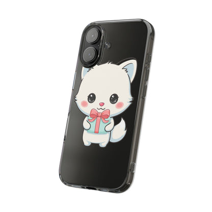 Kawaii Arctic Fox Phone Case with Gift