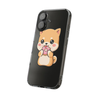 Kawaii Shiba Inu Phone Case with Donut