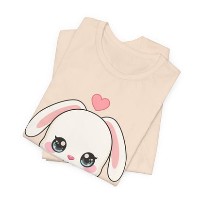 Cozy Bunny T-Shirt, Kawaii Blanket Bunny Tee
