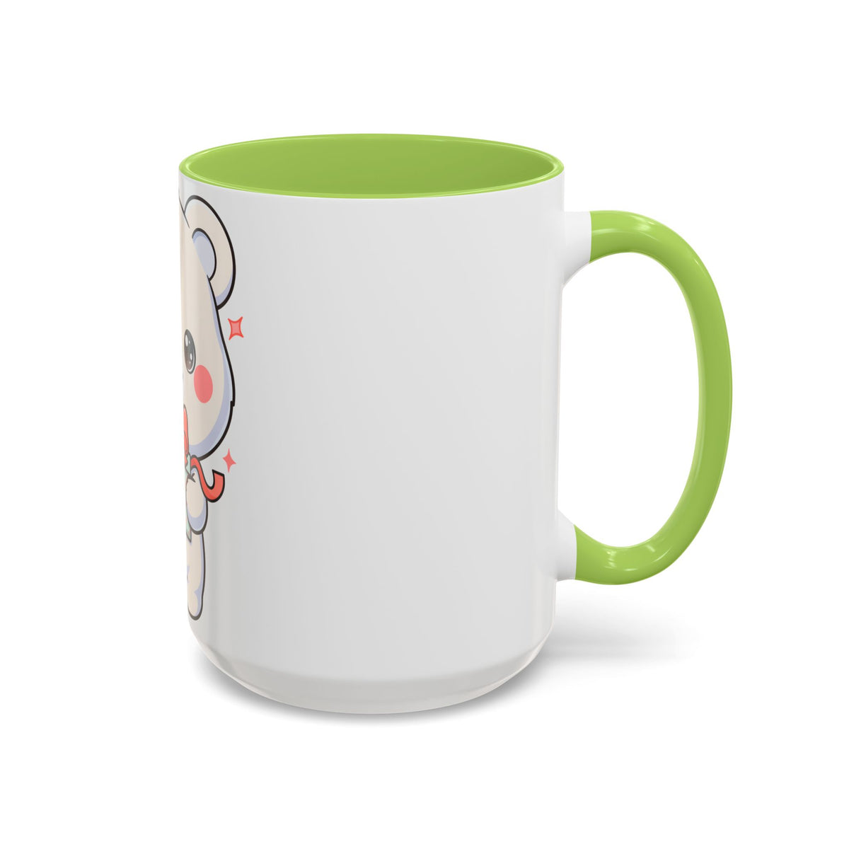 Kawaii Polar Bear Mug, Cute Gift Accent Coffee Mug