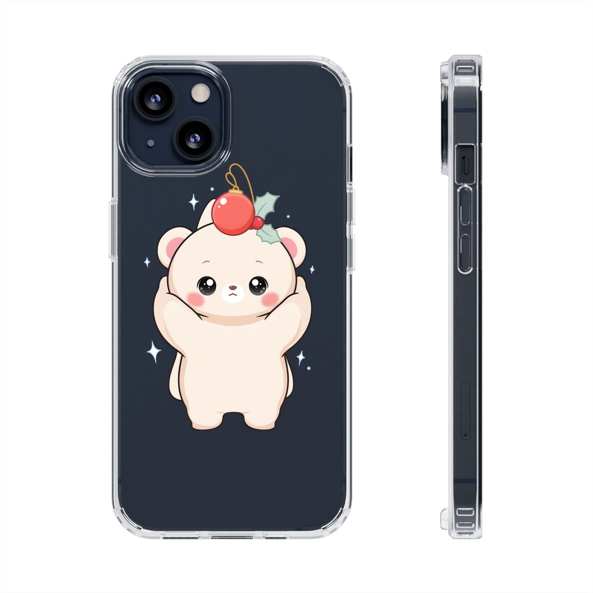 Kawaii Christmas Bear Phone Case for Cozy Holiday Days