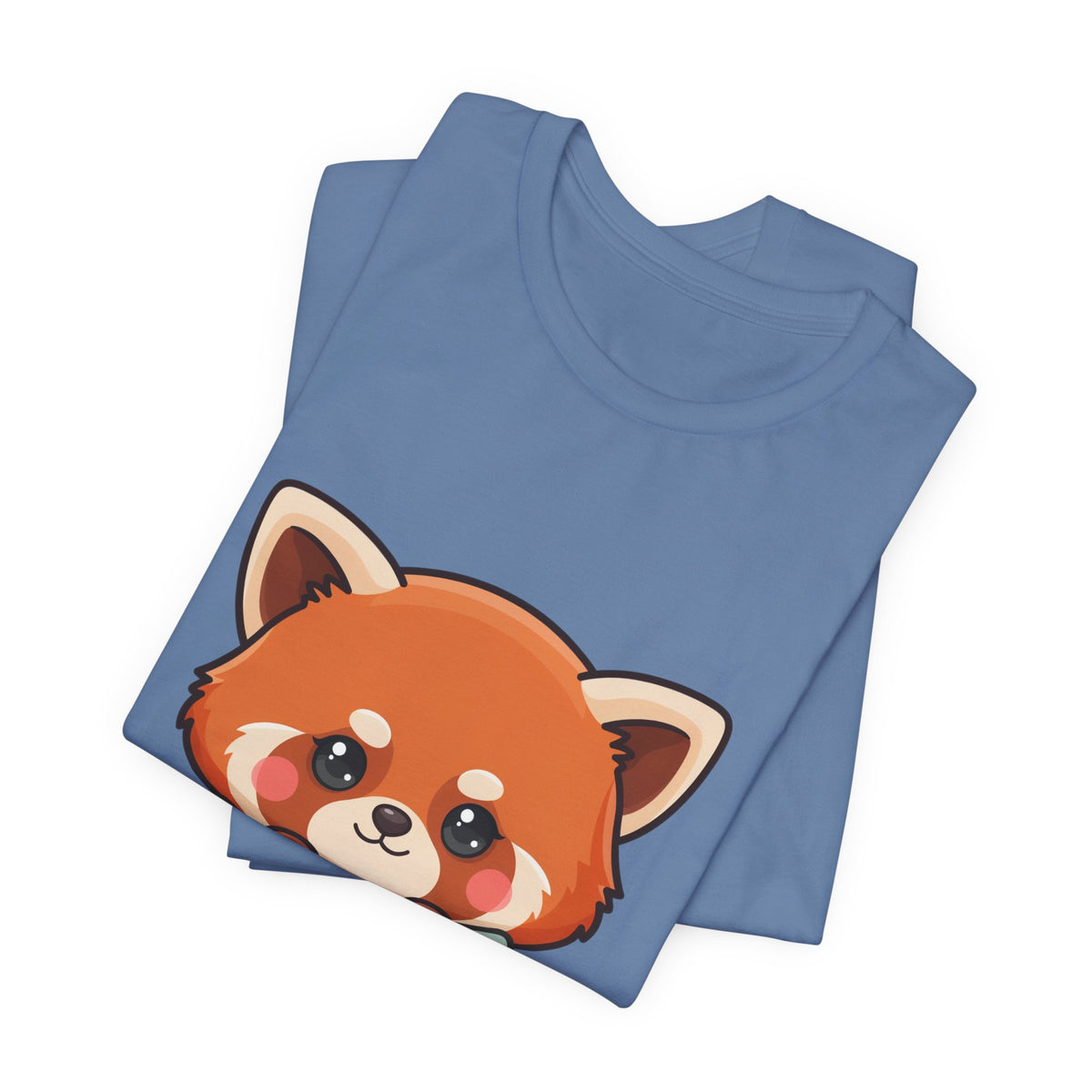 Kawaii Red Panda T-Shirt, Cozy Blanket Chibi Animal Tee
