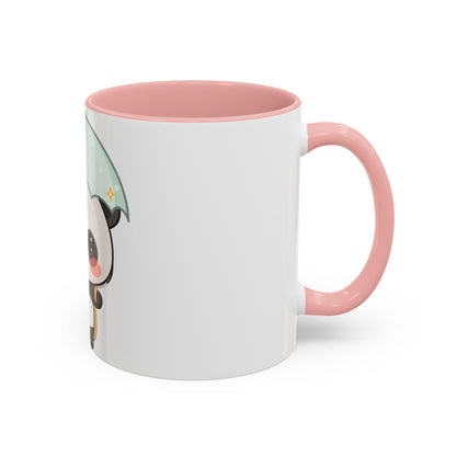 Cute Panda Accent Coffee Mug for Rainy Day Sips