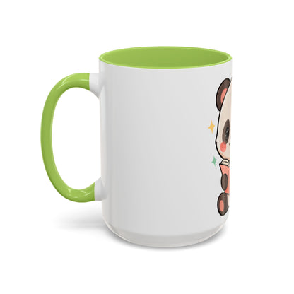 Kawaii Panda Reading Mug, Cute Book Lover Coffee Cup
