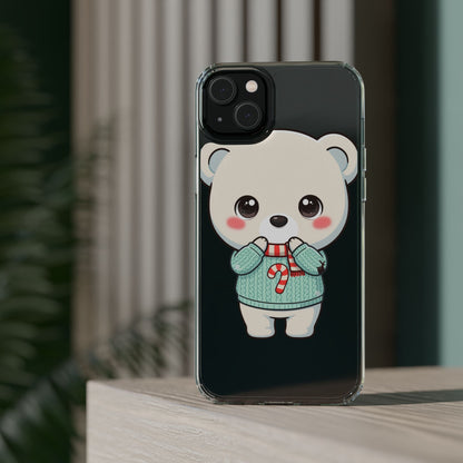 Kawaii Christmas Bear Phone Case for Holiday Season