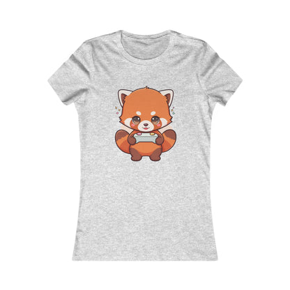 Red Panda Gamer Women's Tee – Cute Kawaii Gaming Shirt