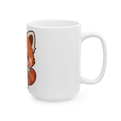 Red Panda Sushi Mug – Cute Kawaii Ceramic Coffee Cup
