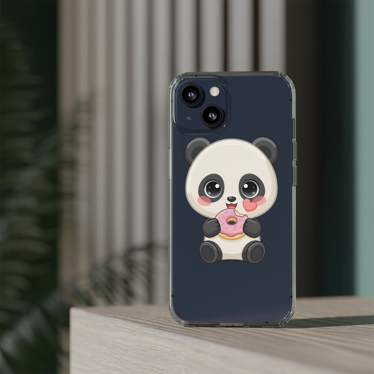 Kawaii Panda Phone Case with Donut