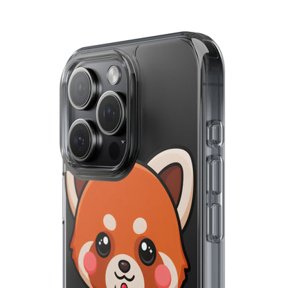 Kawaii Red Panda Phone Case with Ice Cream