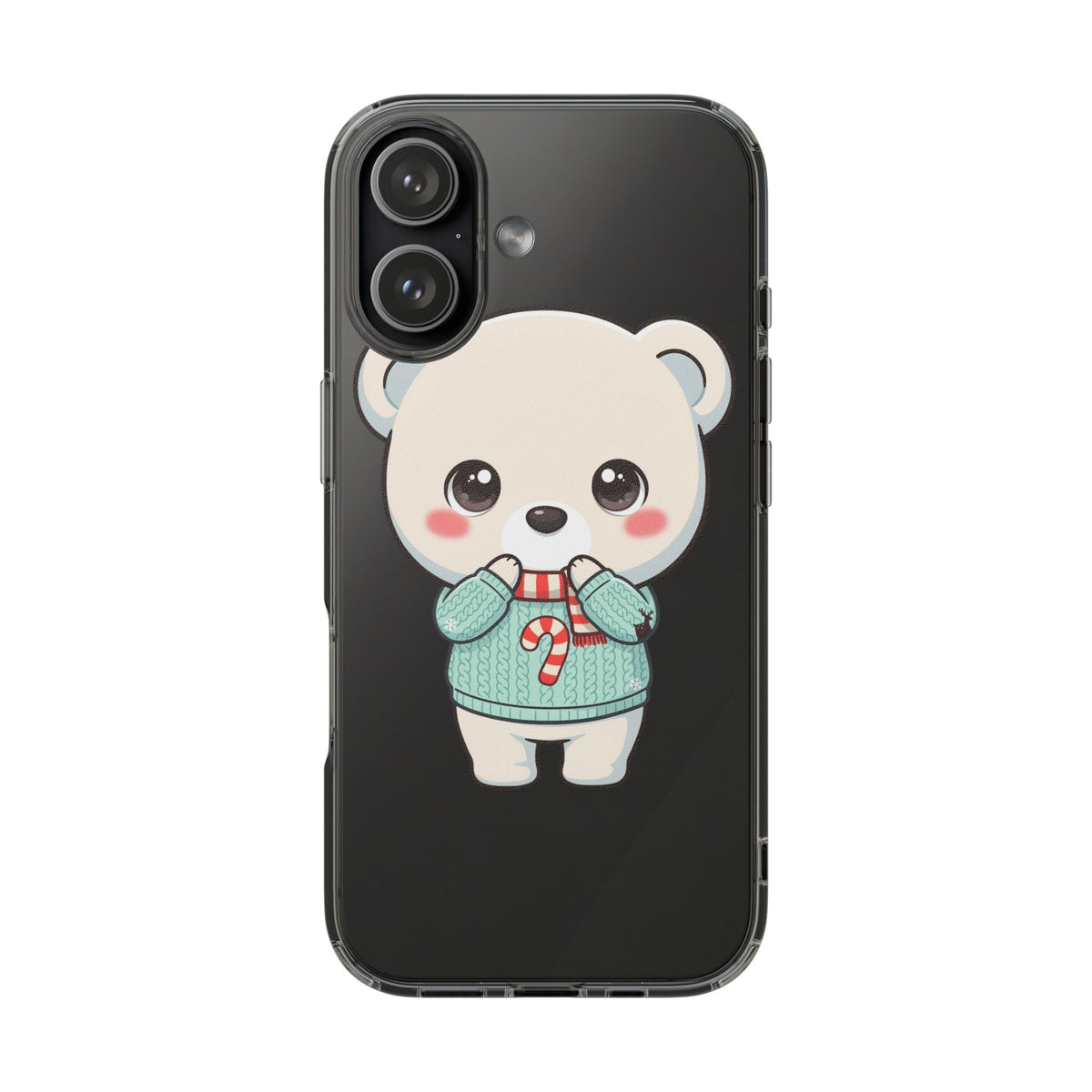 Kawaii Christmas Bear Phone Case for Holiday Season