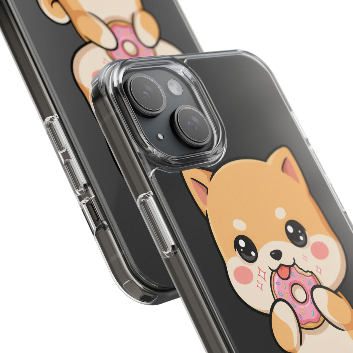 Kawaii Shiba Inu Phone Case with Donut