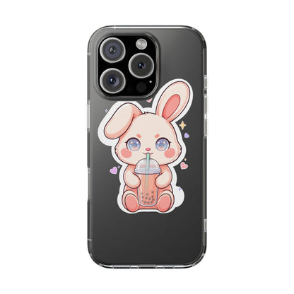 Kawaii Bunny Bubble Tea Phone Case for Boba Lovers