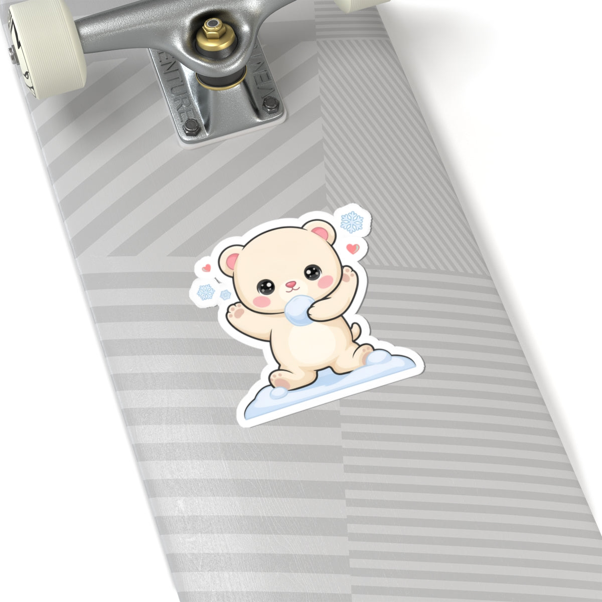 Kawaii Polar Bear Sticker for Laptops and Journals
