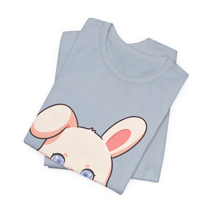 Kawaii Bunny Coffee T-Shirt: Cute Latte Lover Tee