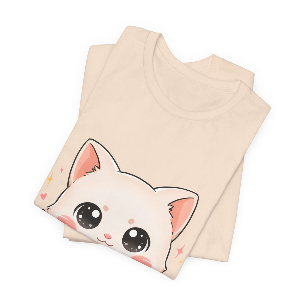 Kawaii Cat Artist T-Shirt for Creative Cat Lovers