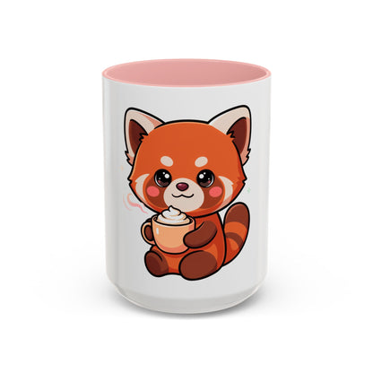 Red Panda Coffee Mug, Cute Latte Lover Accent Mug
