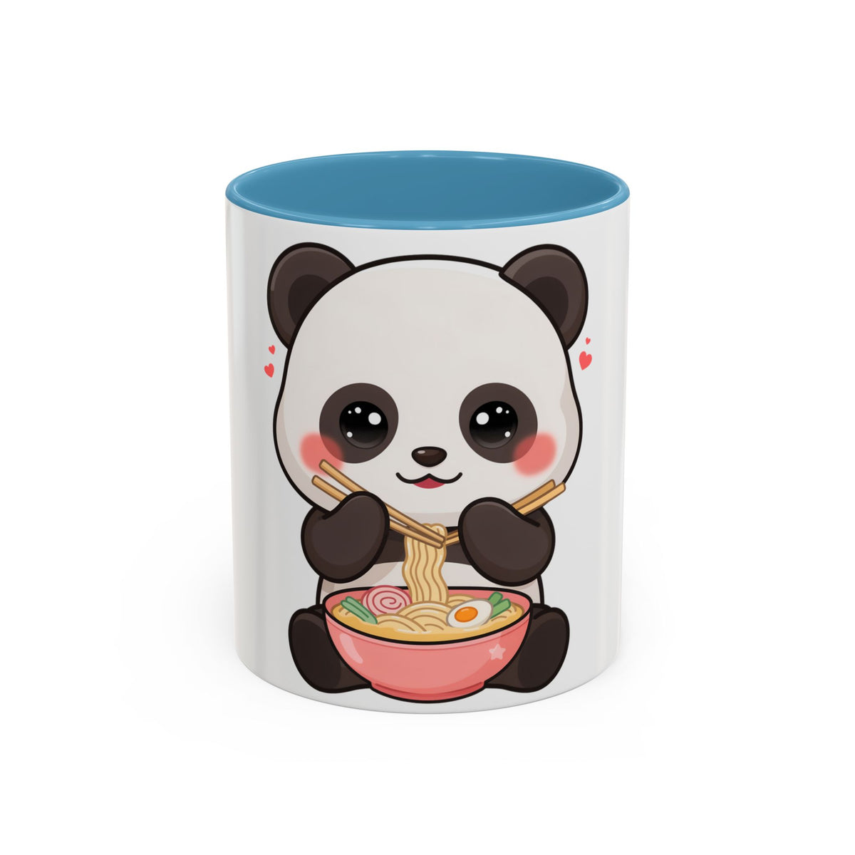 Kawaii Panda Ramen Mug, Cute Accent Coffee Mug