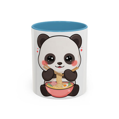 Kawaii Panda Ramen Mug, Cute Accent Coffee Mug