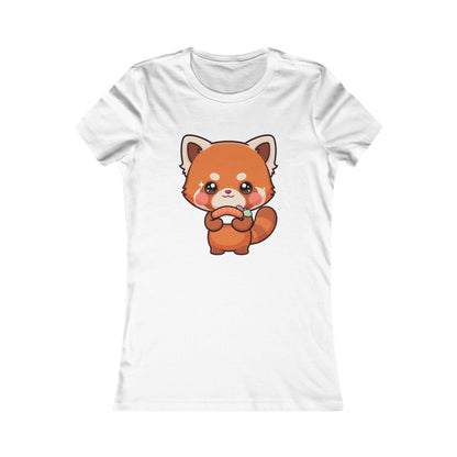 Kawaii Red Panda Sushi Tee for Cute Foodie Fans