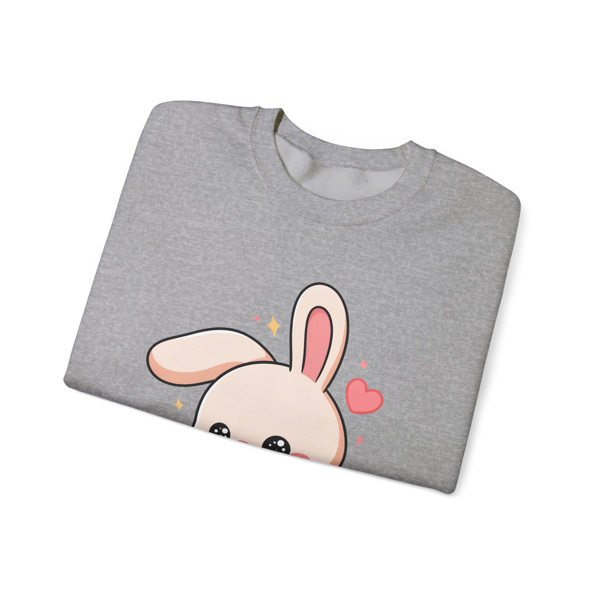 Kawaii Bunny Skateboard Sweatshirt, Cute Chibi Rabbit