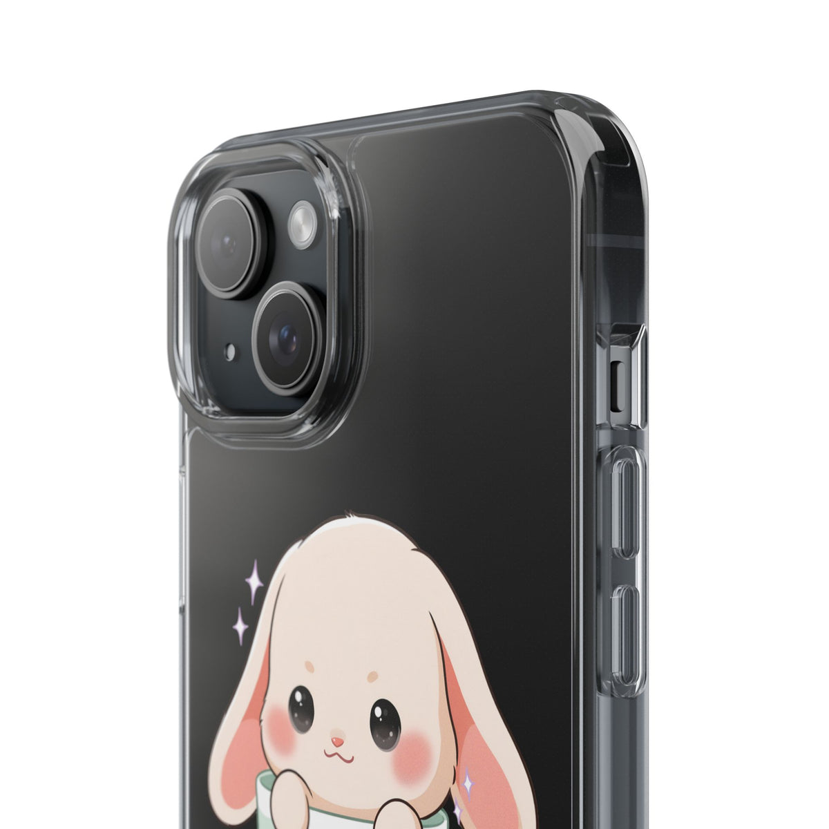 Kawaii Bunny Phone Case, Cute Teacup Rabbit