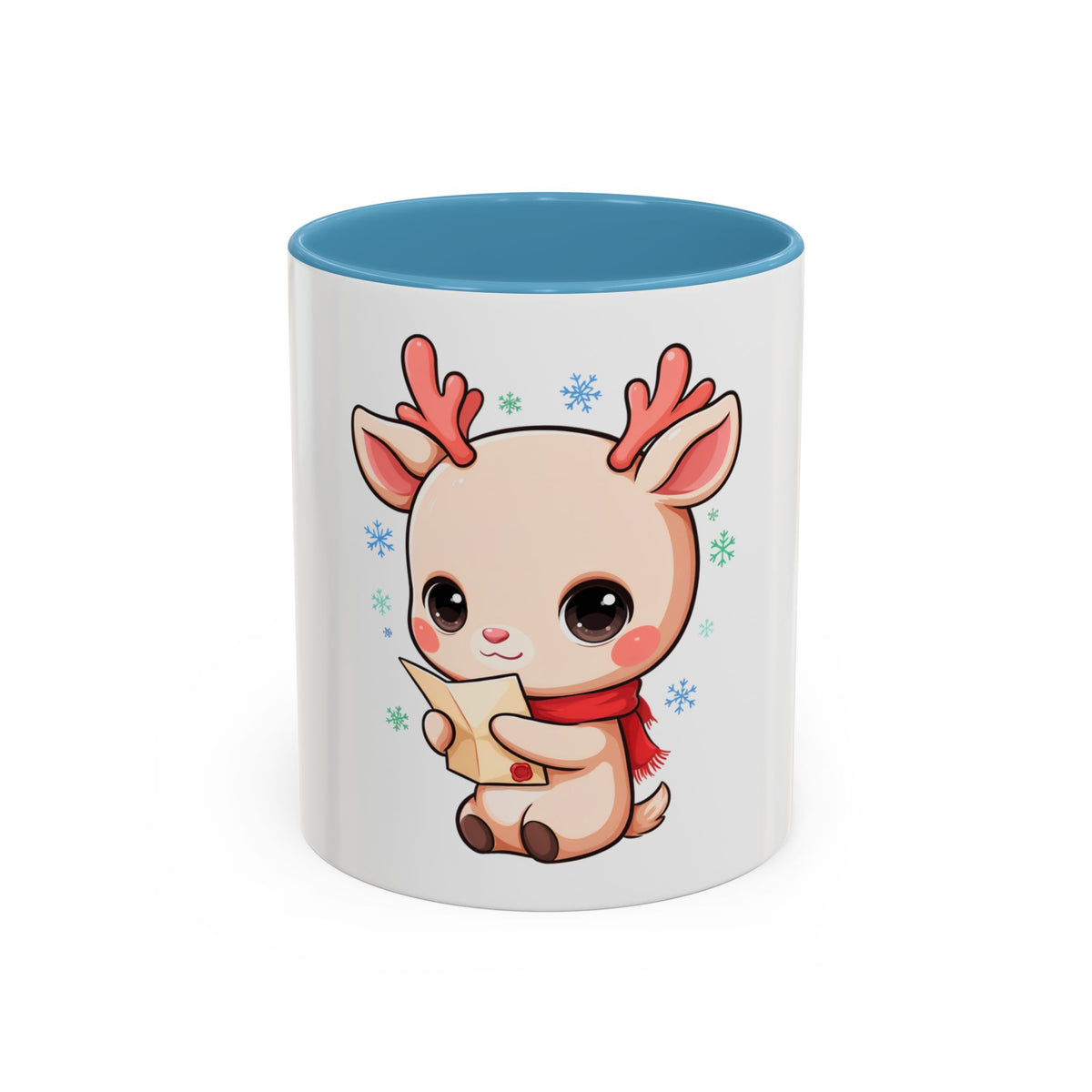 Christmas Reindeer Accent Coffee Mug for Cozy Holiday Mornings