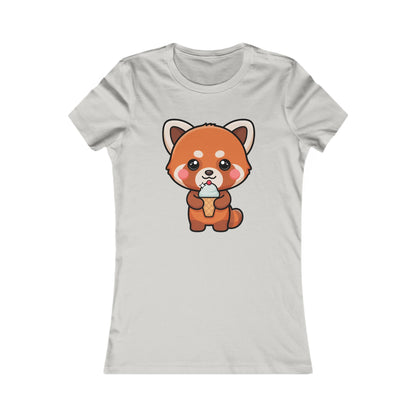 Kawaii Red Panda Ice Cream Women's Favorite Tee