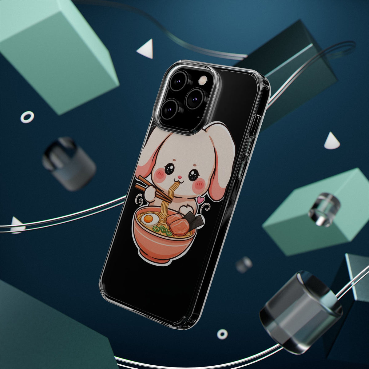Kawaii Ramen Bunny Clear Impact-Resistant Case
