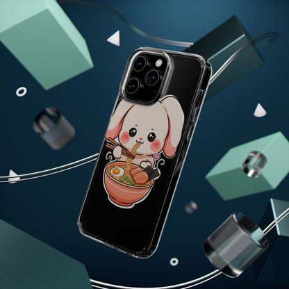 Kawaii Ramen Bunny Clear Impact-Resistant Case