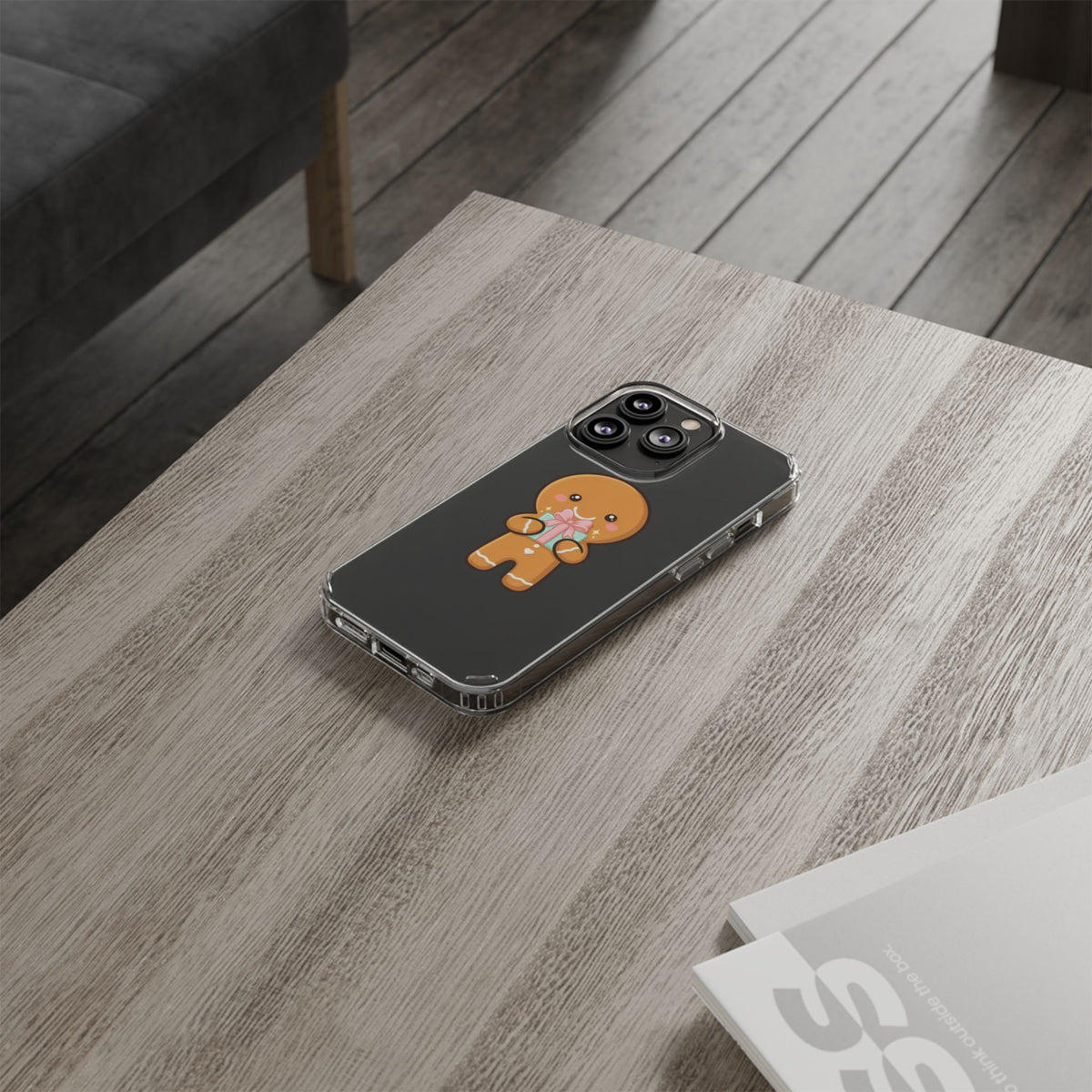 Gingerbread Man Phone Case, Cute Holiday Gift Design