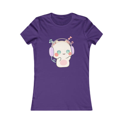 Kawaii Cat Music Lover Women's Favorite Tee