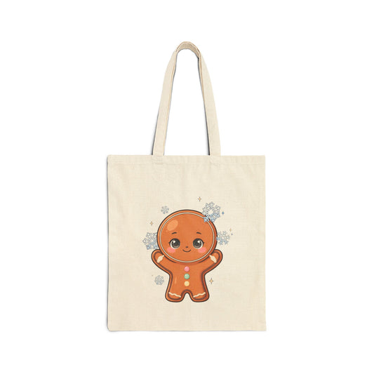 Gingerbread Man Tote Bag – Cute Kawaii Christmas Gift