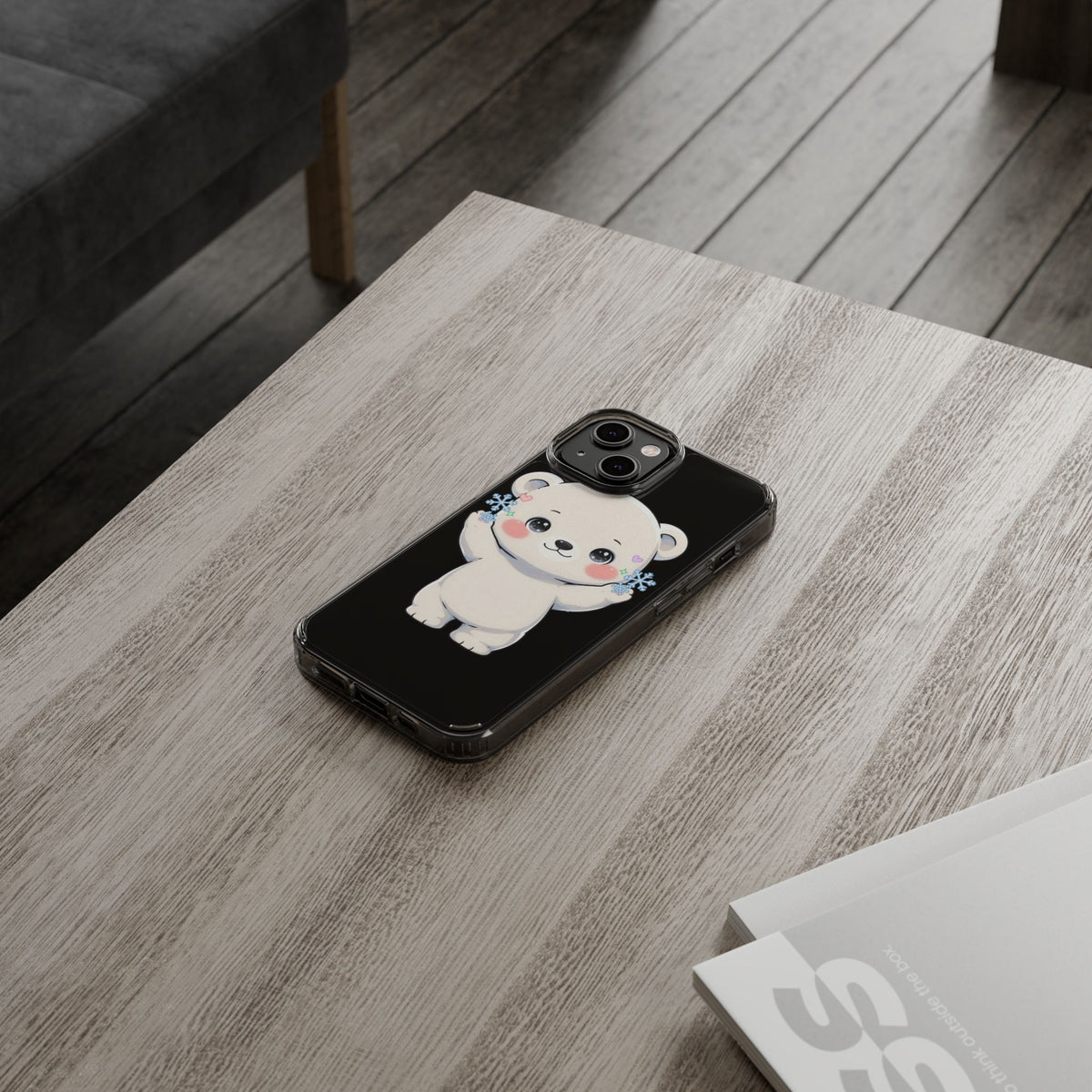 Kawaii Polar Bear Phone Case for a Cozy Winter Gift