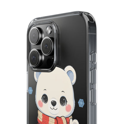 Kawaii Polar Bear Phone Case – Cozy Christmas Cub