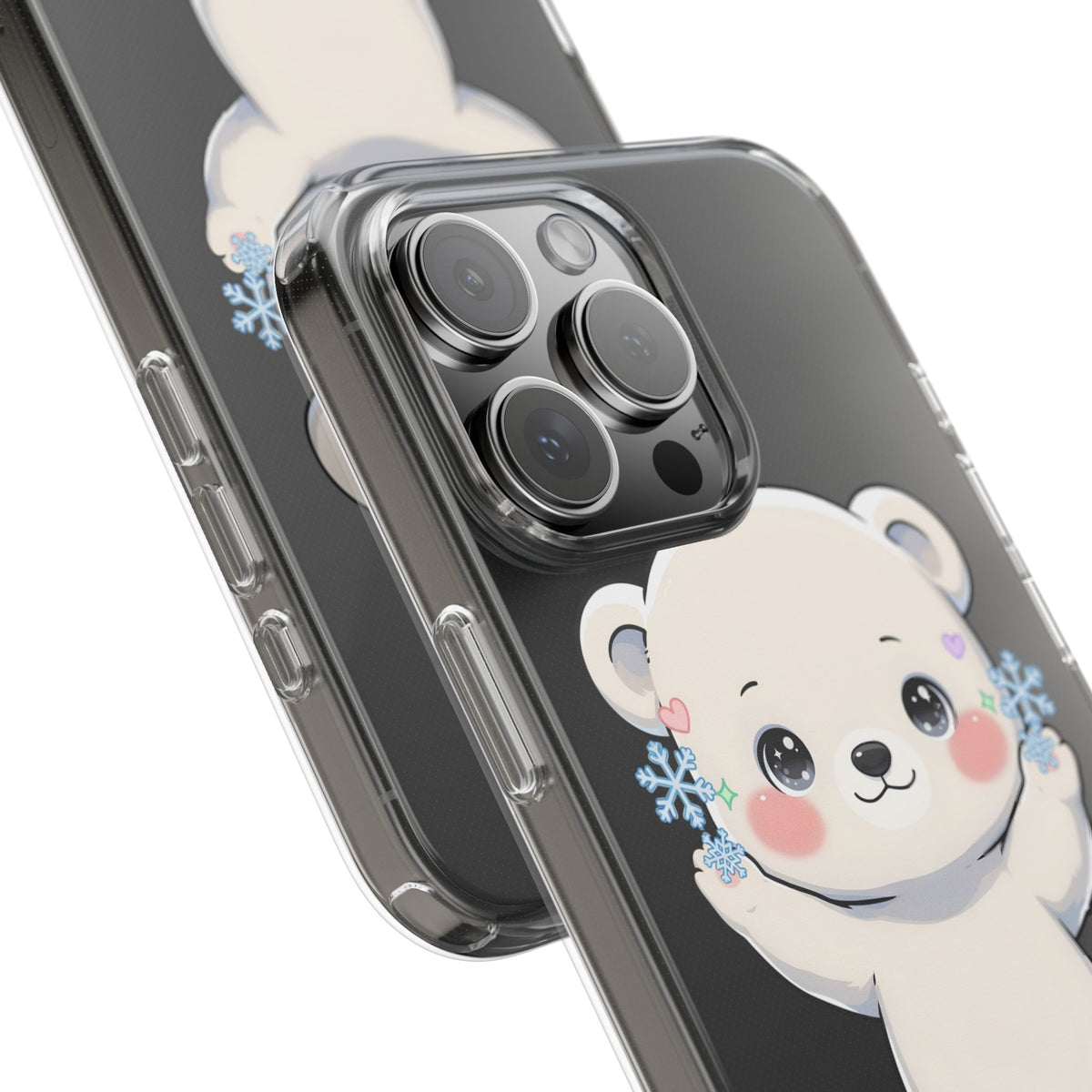 Kawaii Polar Bear Phone Case for a Cozy Winter Gift