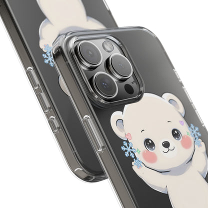 Kawaii Polar Bear Phone Case for a Cozy Winter Gift