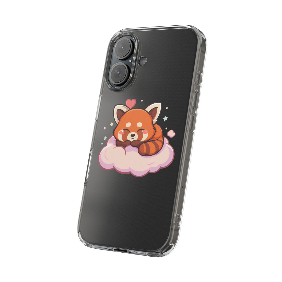 Cute Red Panda Phone Case, Dreamy Kawaii Cloud Art