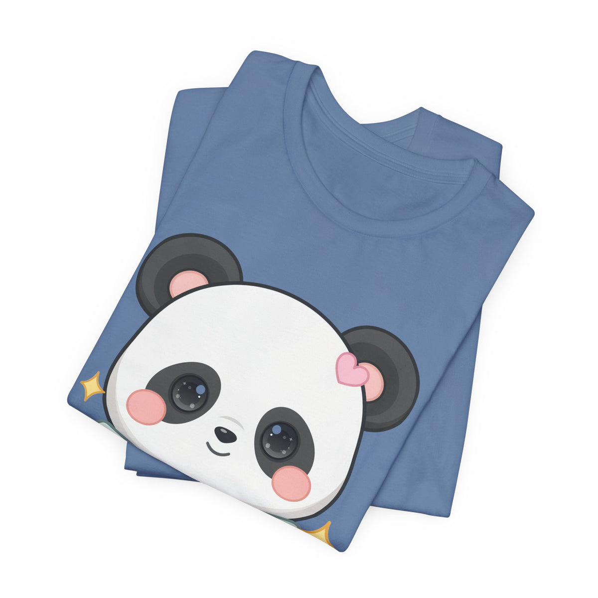 Kawaii Panda T-Shirt, Cozy Blanket Chibi Animal Tee