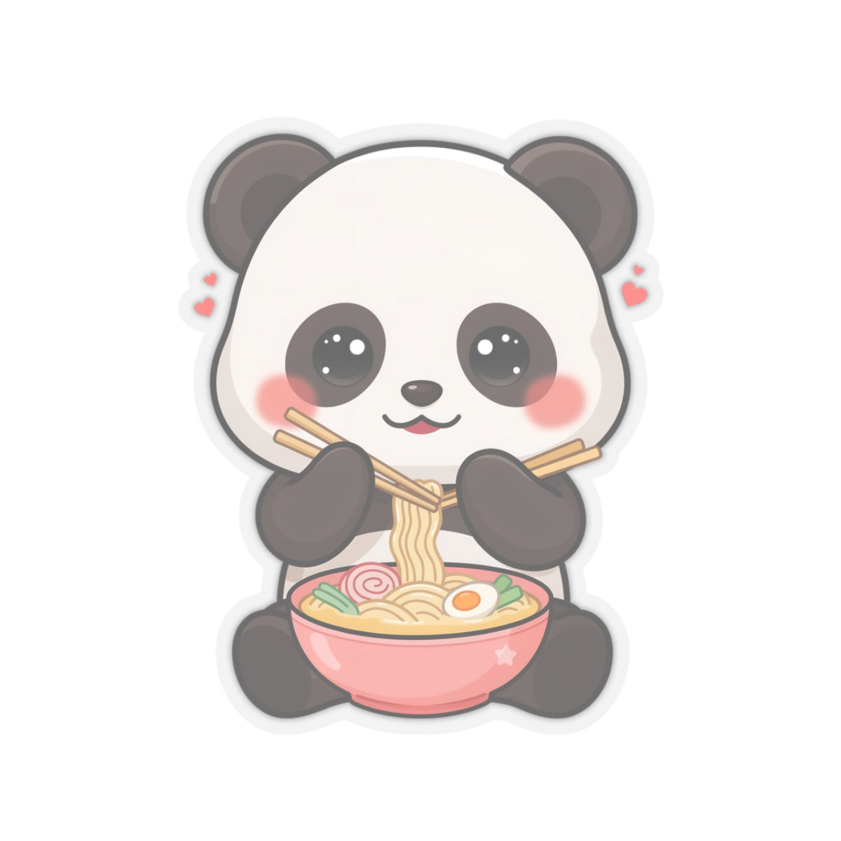 Kawaii Panda Ramen Sticker for Cozy Desk Decor