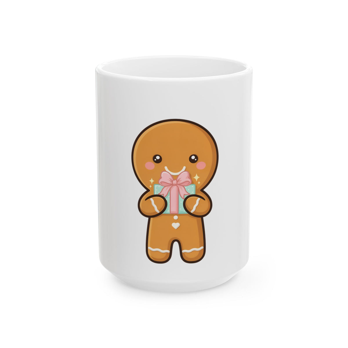 Christmas Gingerbread Mug, Cute Holiday Gift