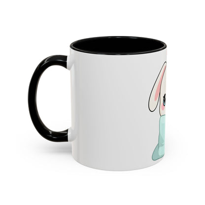 Kawaii Bunny Accent Coffee Mug for Cozy Moments