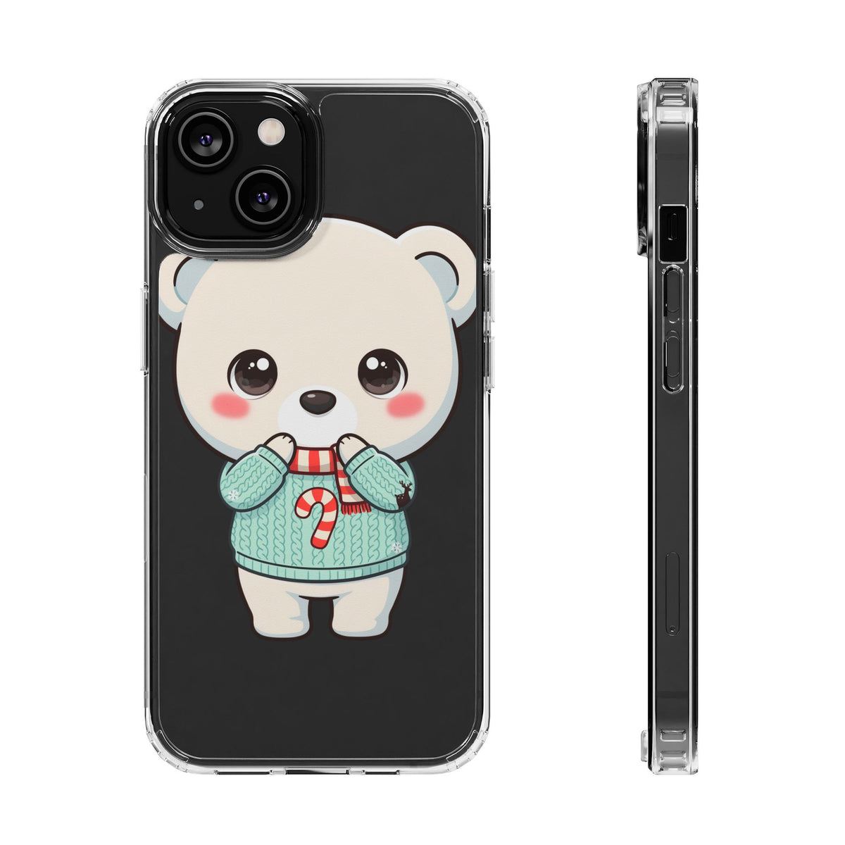 Kawaii Christmas Bear Phone Case for Holiday Season