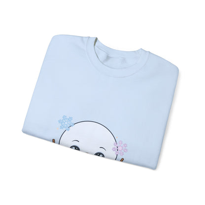Kawaii Snowman Sweatshirt – Cute Winter Crewneck