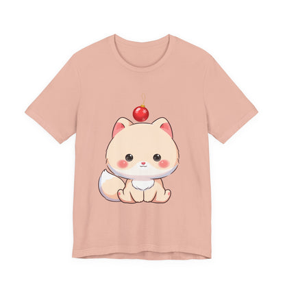 Kawaii Arctic Fox Christmas T-Shirt for Holiday Fans