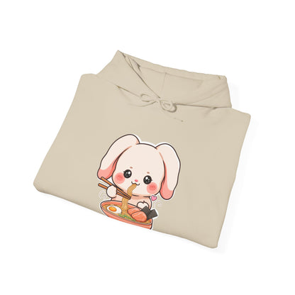 Kawaii Ramen Bunny Hoodie for Cute Foodie Style