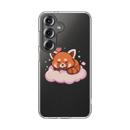 Cute Red Panda Phone Case, Dreamy Kawaii Cloud Art
